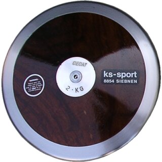 Wettkampf- und Trainingsdiskus, Decat WOOD-SPIN, 2,0 kg,