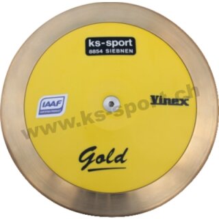 Wettkampfdiskus, Decat GOLD, 2,0 kg,