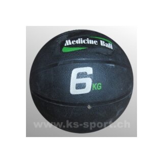 Medizinball aus Gummi, mit Ventil, 6 kg